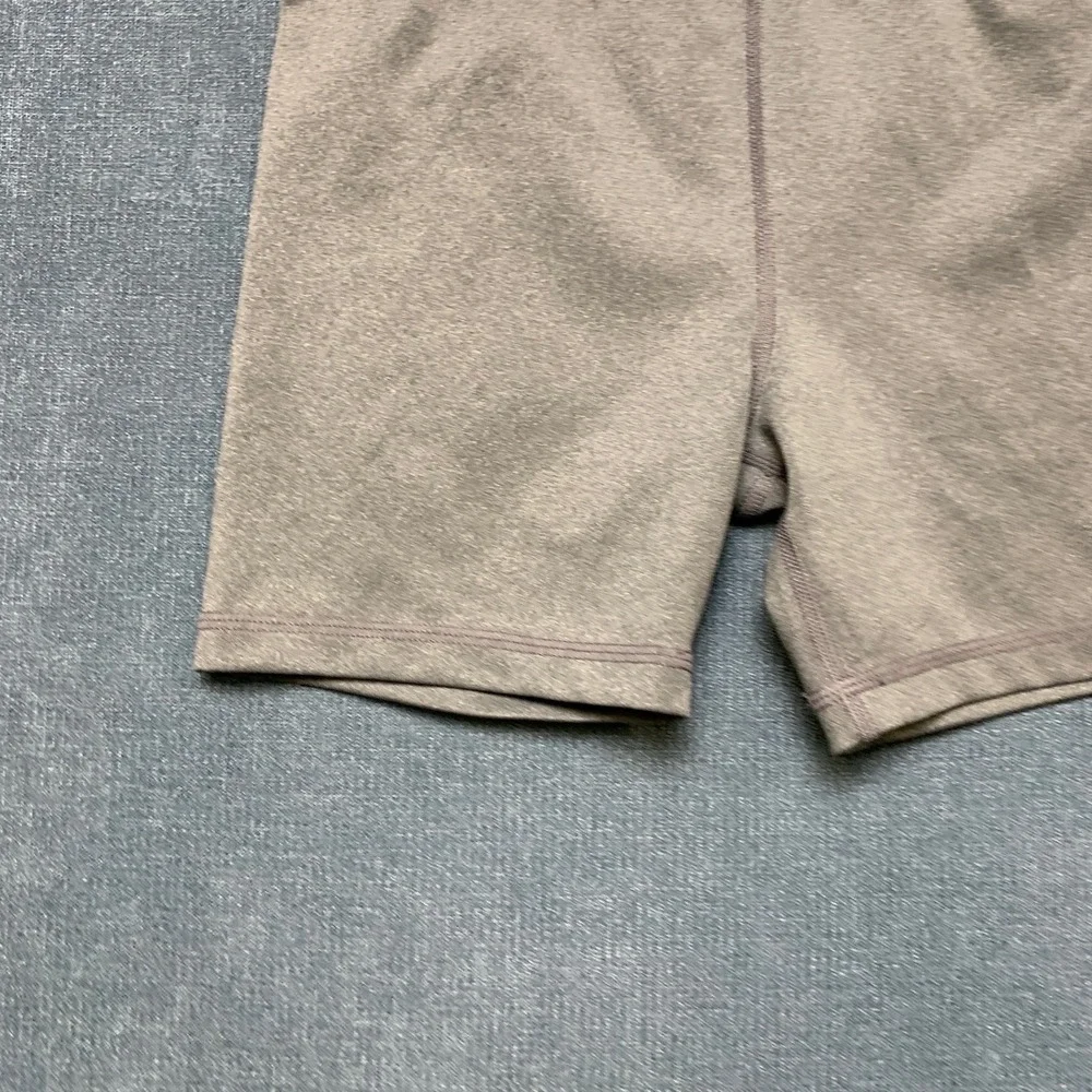 Nike Pro Shorts Girls 23 Heather Gray Dri Fit Training Technology High Waist